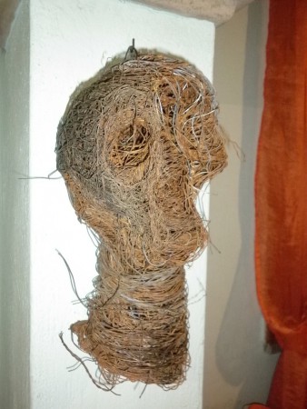 TESTA - Scultura in filo di ferro